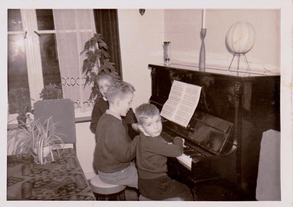 Aan de piano, winter 1962